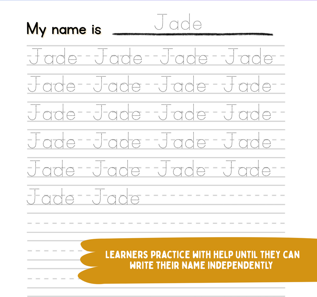 PERSONALIZED NAME Handwriting Practice Workbook