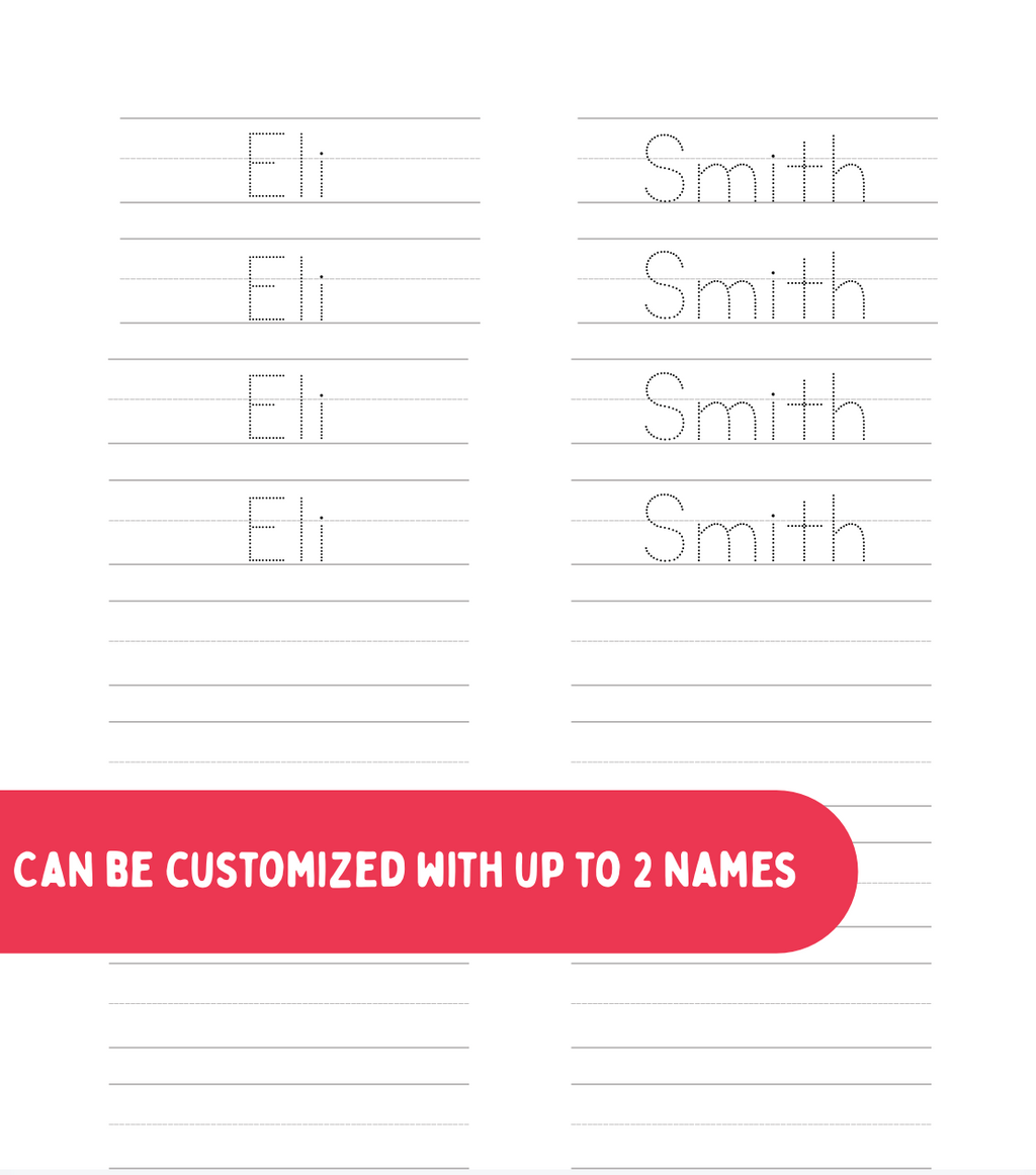 PERSONALIZED NAME Handwriting Practice Workbook